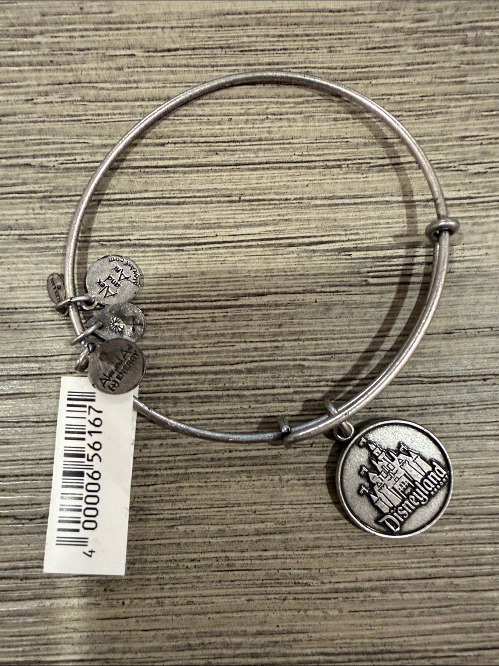 Disney Silver Disneyland Castle Charm Bangle Bracelet